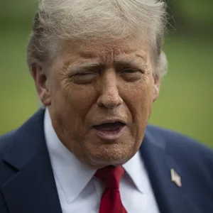 Gesicht von US-Präsident Trump