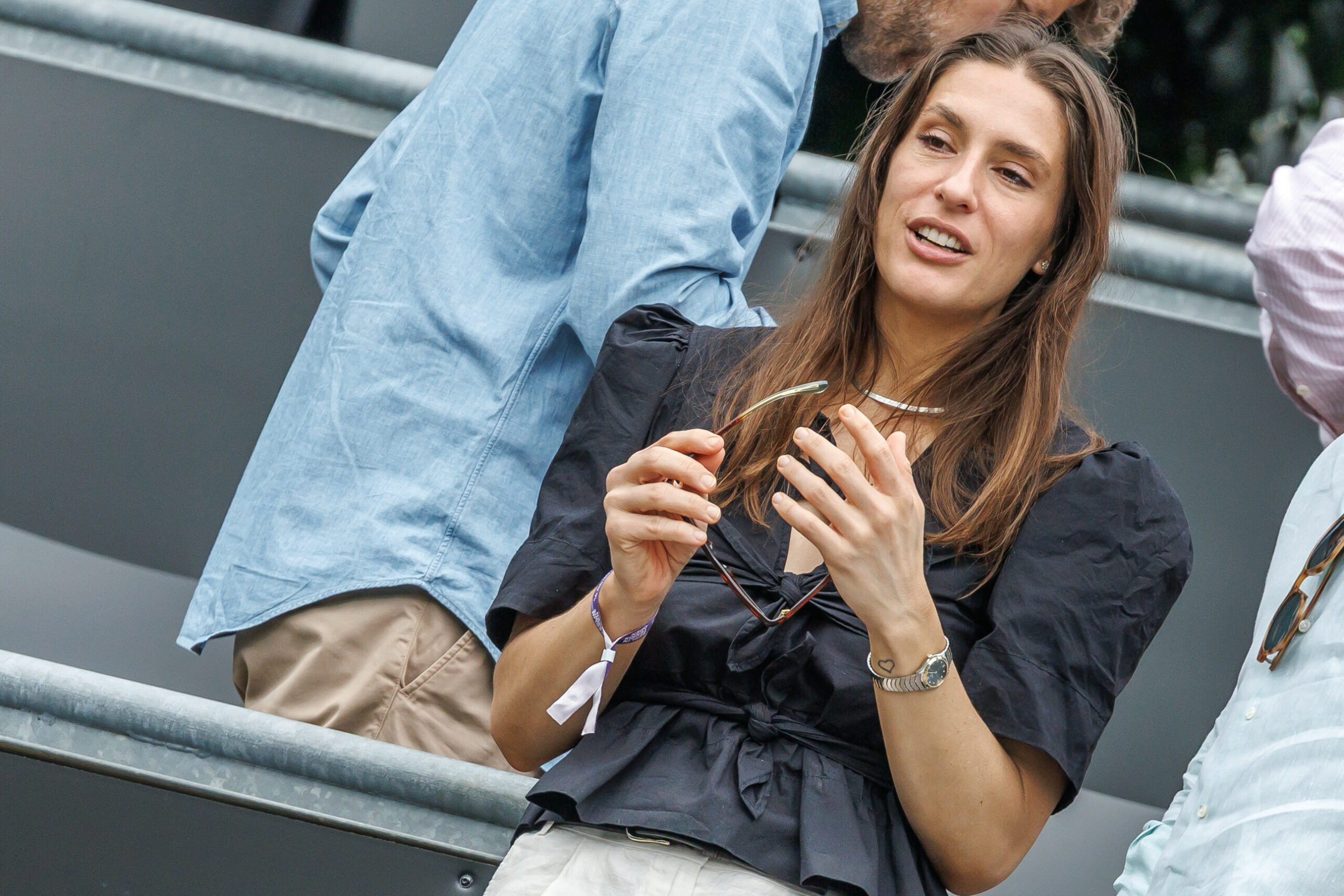 Andrea Petkovic auf der Tribüne beim WTA-Turnier in Berlin