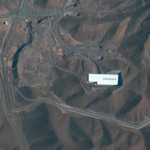 Das von Maxar Technologies zu Verfügung gestellte Satellitenbild zeigt die Atomanlage Fordo, nördlich der heiligen Stadt Ghom im Iran.