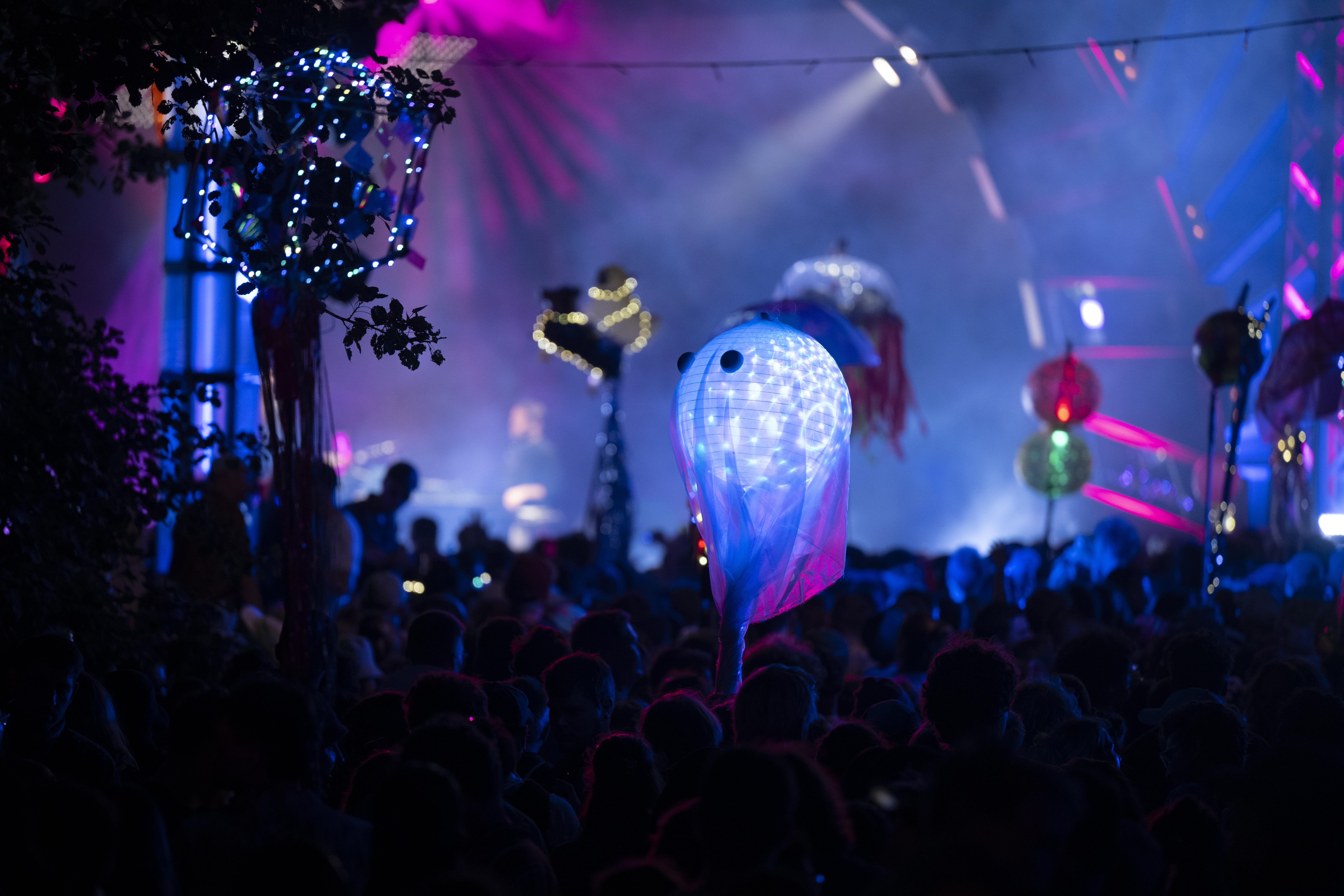 Besucher auf dem Fusion-Festival