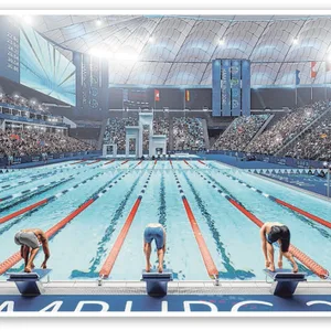 Im heutigen Volksparkstadion sollen olympische Schwimmwettkämpfe ausgetragen werden.