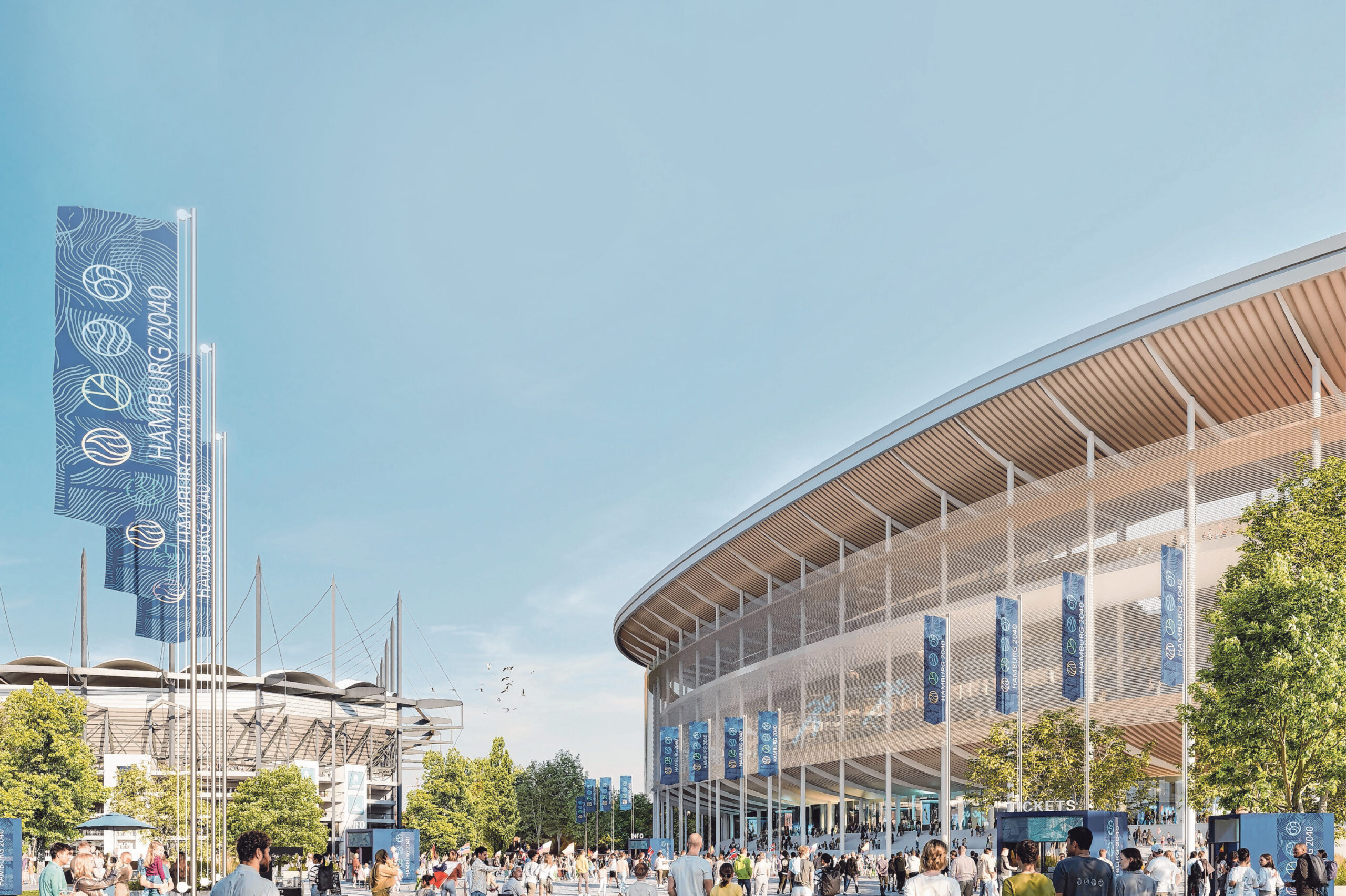 Neues Stadion in Hamburg
