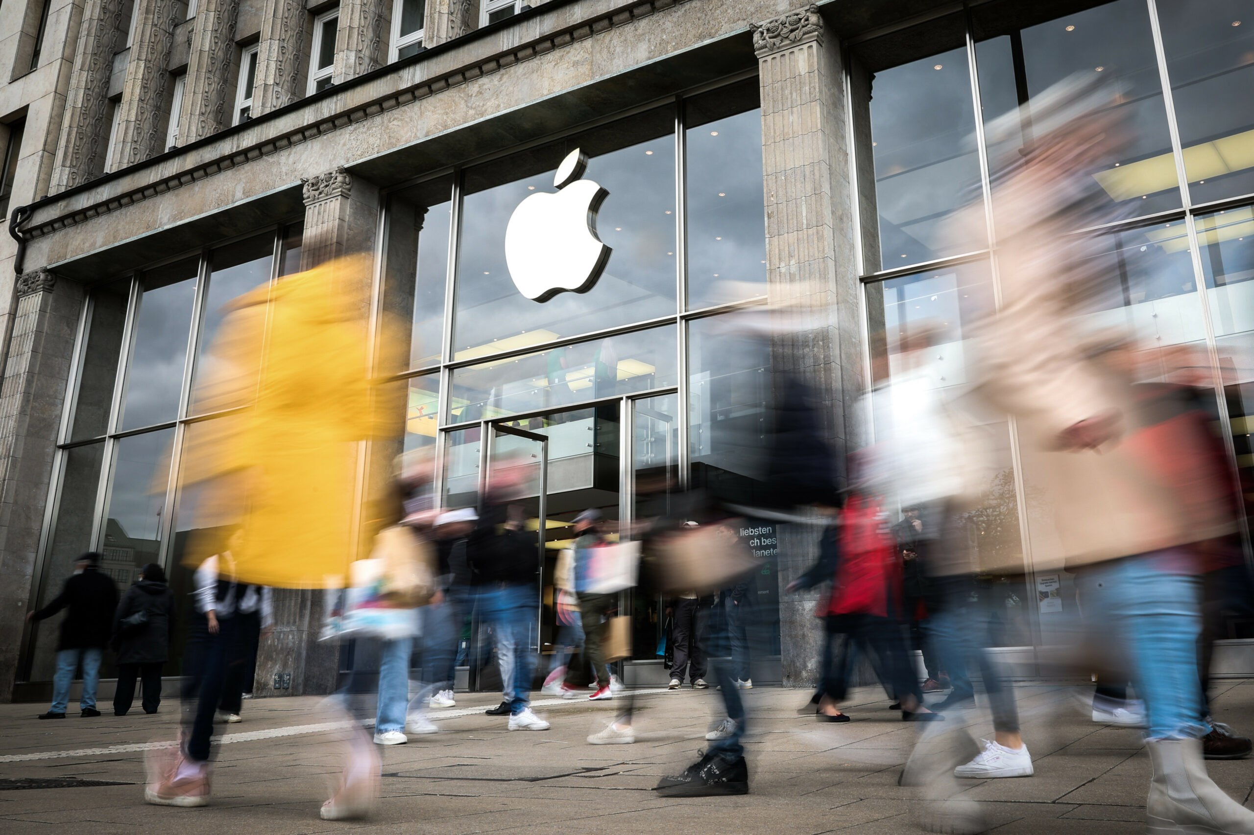 Der Apple Store am Jungfernstieg in Hamburg.