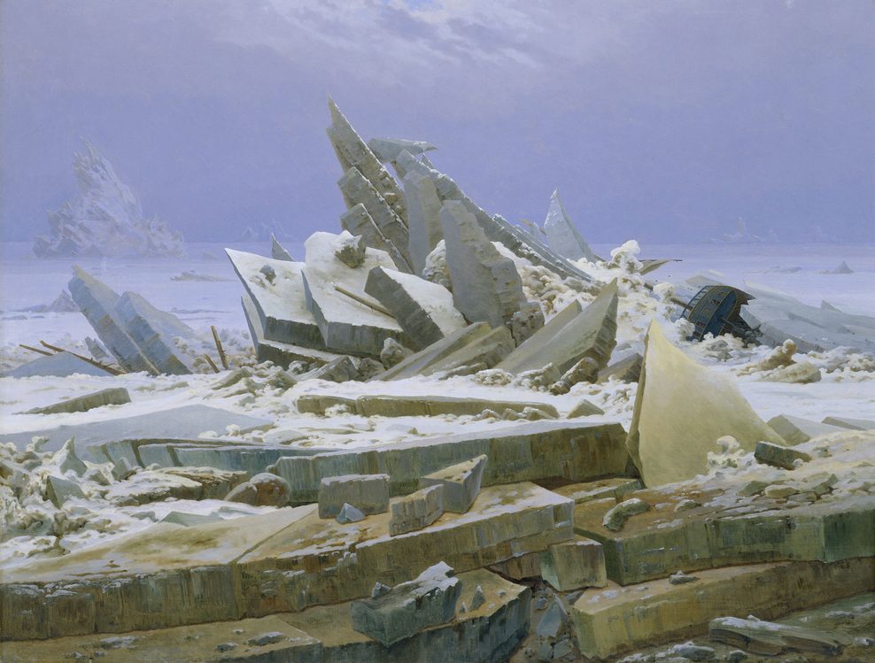 Das Gemälde „Das Eismeer“