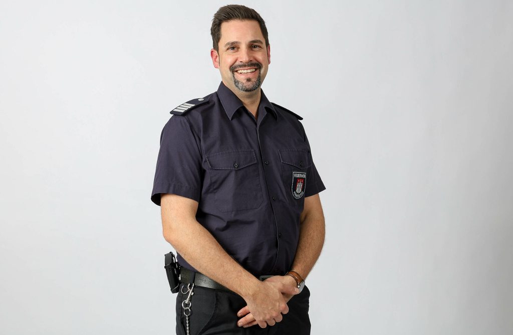 Der Hamburger Feuerwehrsprecher Philipp Baumann.
