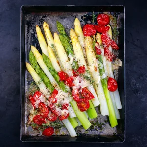 Spargel im Parmesanmantel