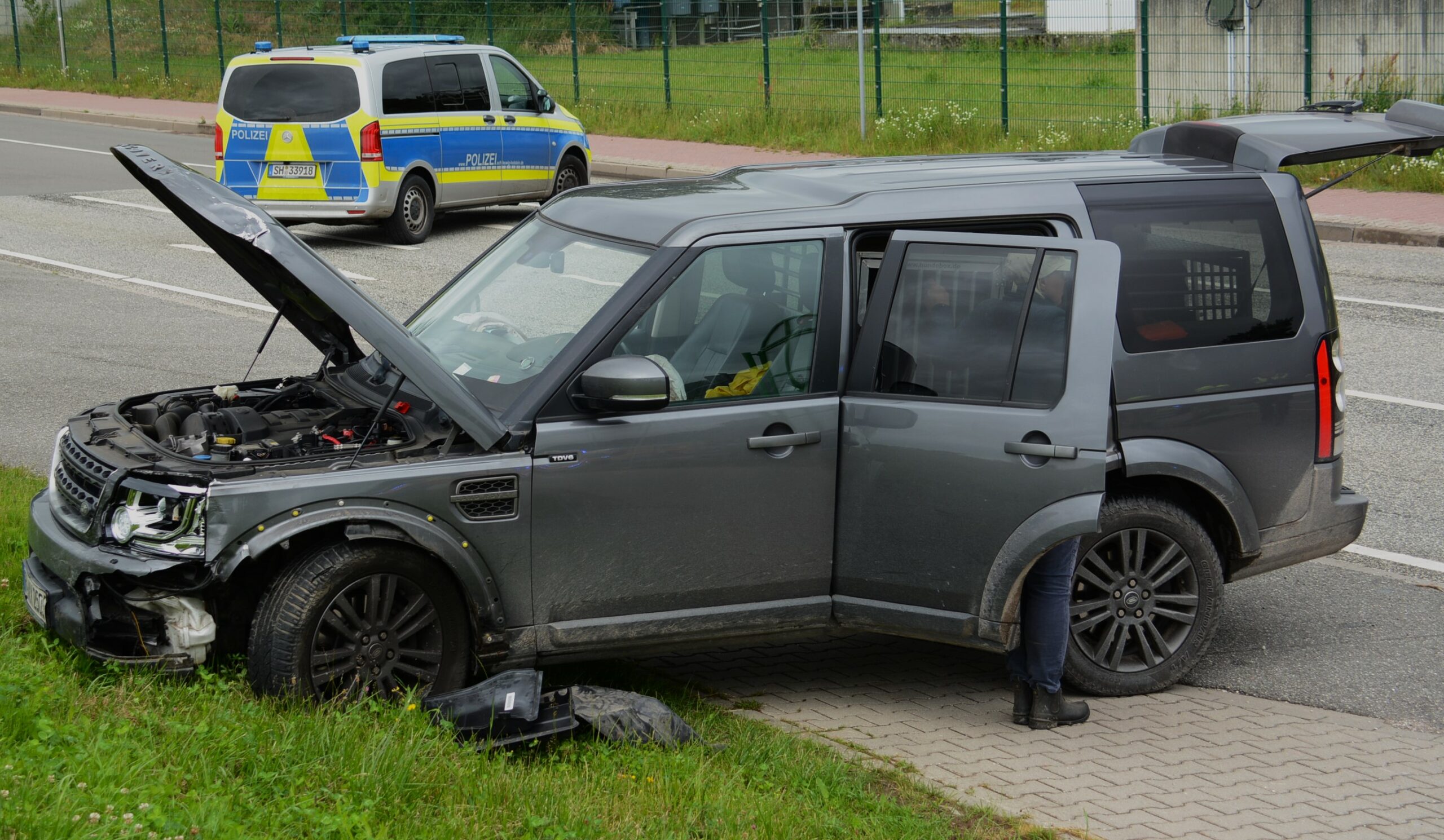 Einer der am Unfall beteiligten Fahrzeuge.