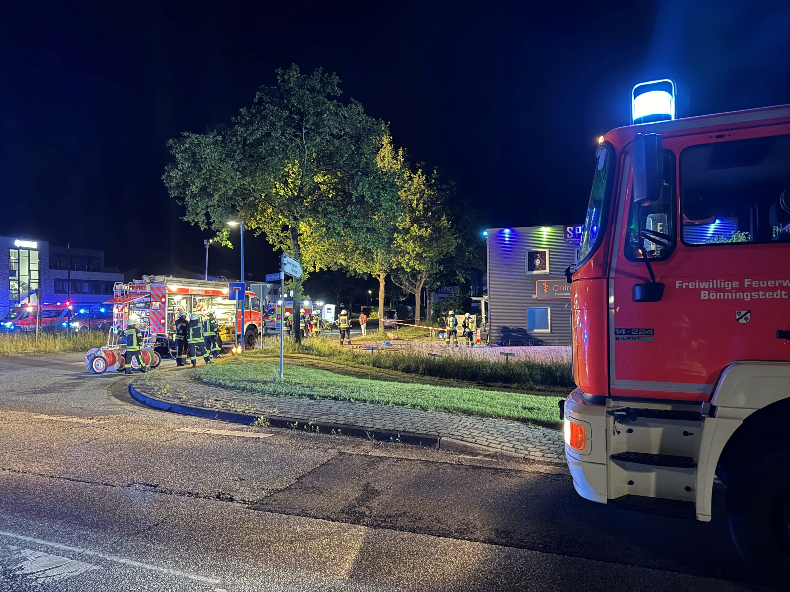 Einsatzstelle am Freitag