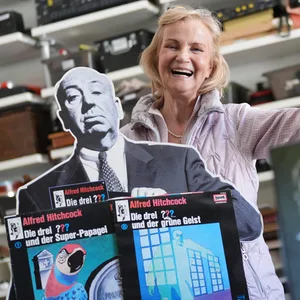 Heikedine Körting im Tonstudio
