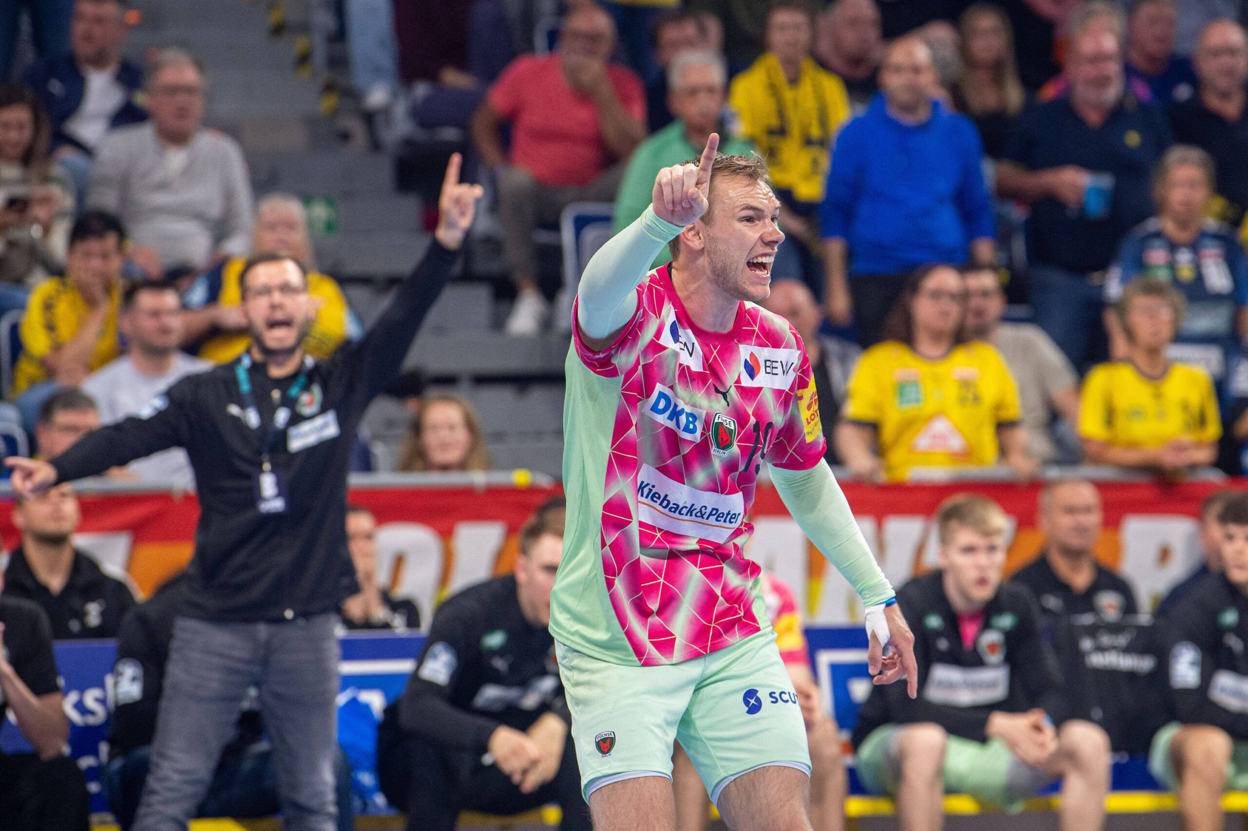 Mathias Gidsel im Spiel gegen die Rhein-Neckar Löwen