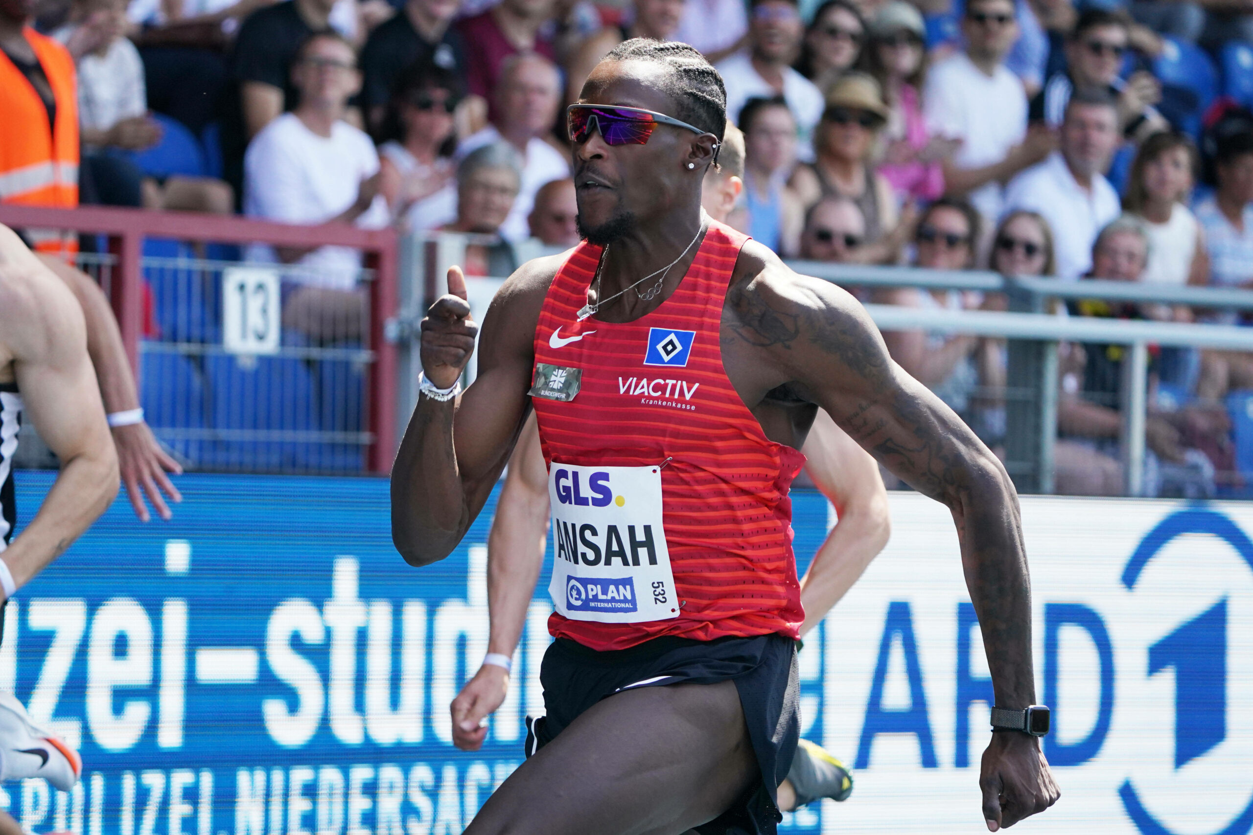 Owen Ansah im Rennen