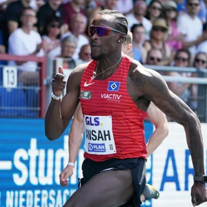 Owen Ansah im Rennen