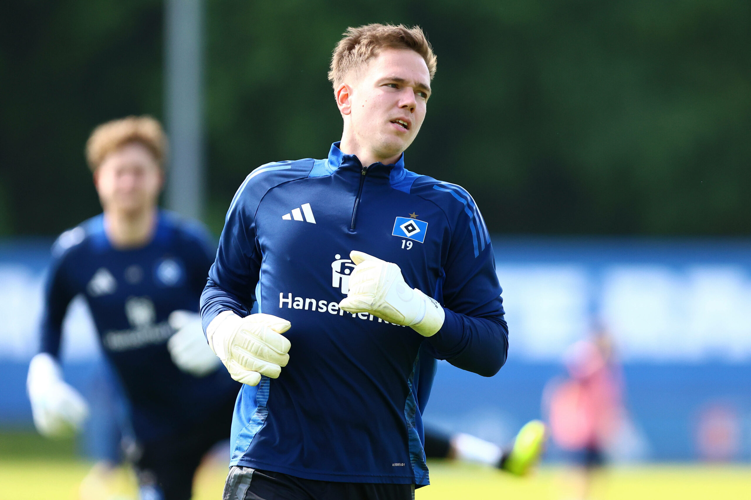 Matheo Raab beim HSV-Training