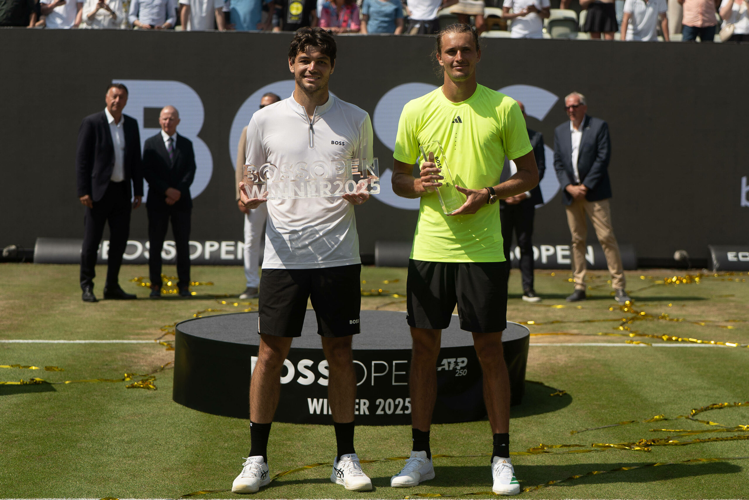 Alexander Zverev neben Taylor Fritz
