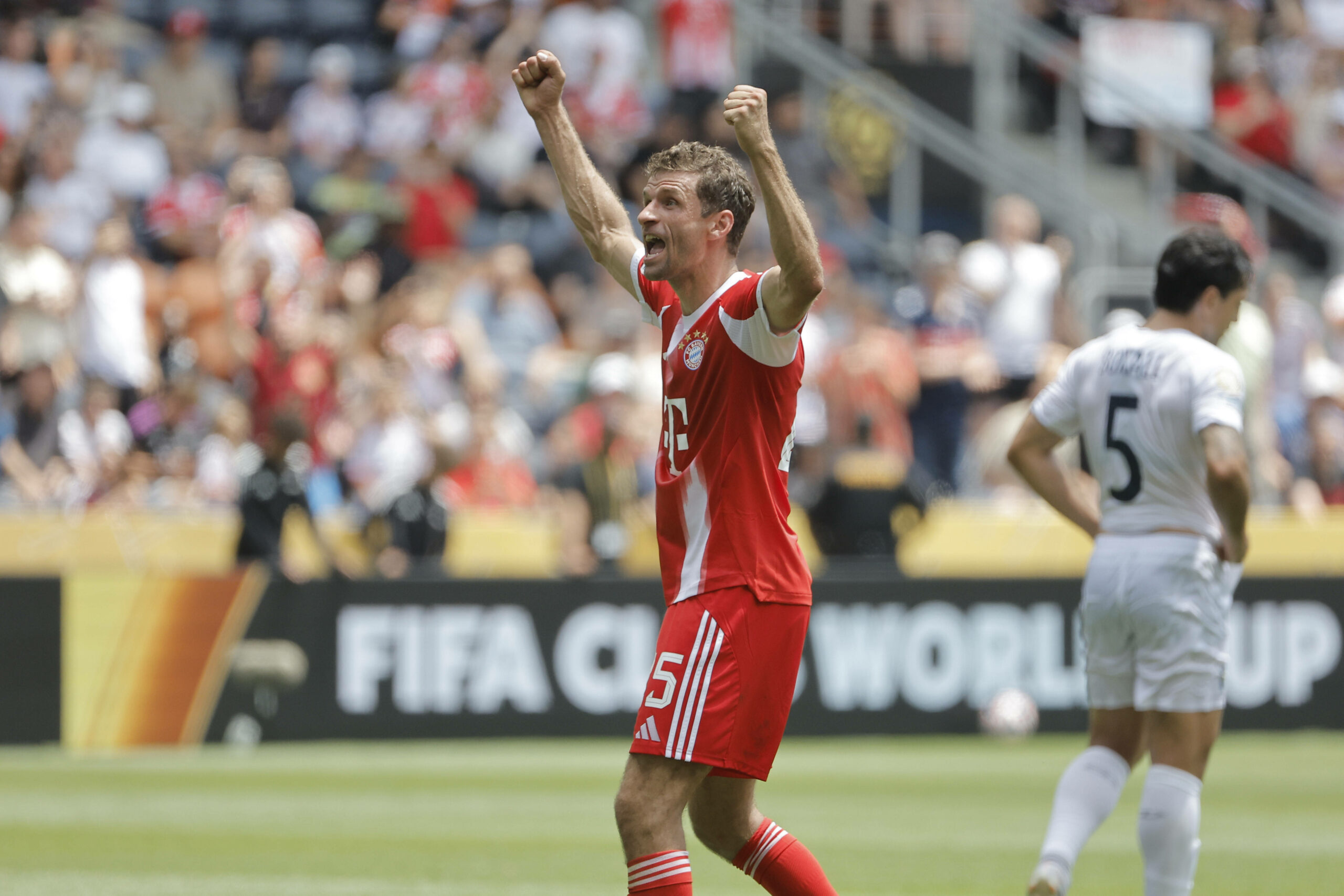 Thomas Müller bejubelt ein Tor