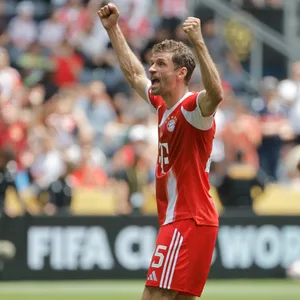 Thomas Müller bejubelt ein Tor