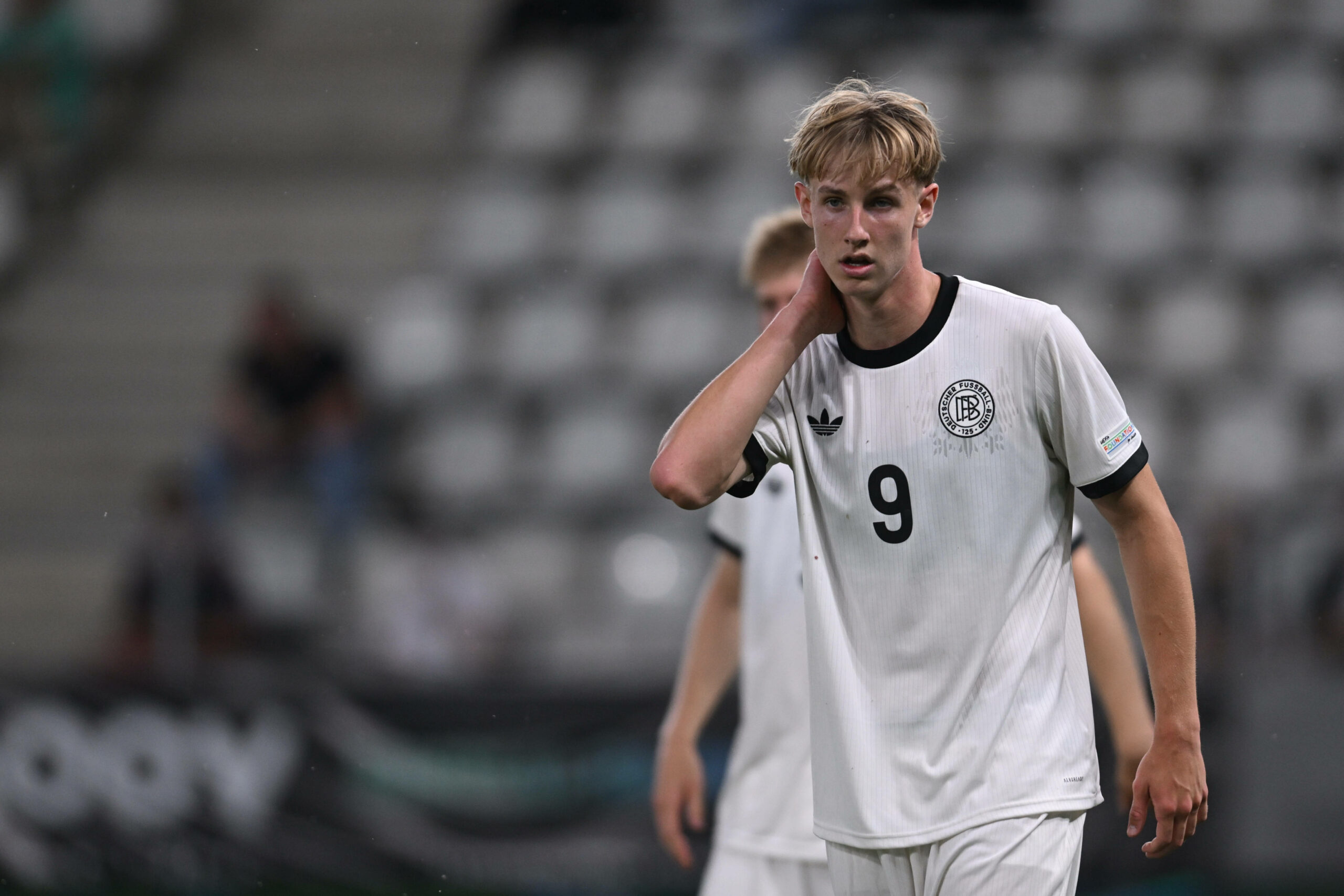 Hoffenheims Max Moerstedt war ob des heftigen Einbruchs der deutschen U19 sichtlich bedient.