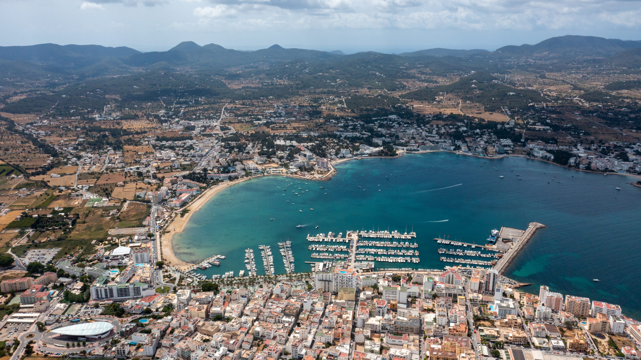 Blick über Ibiza
