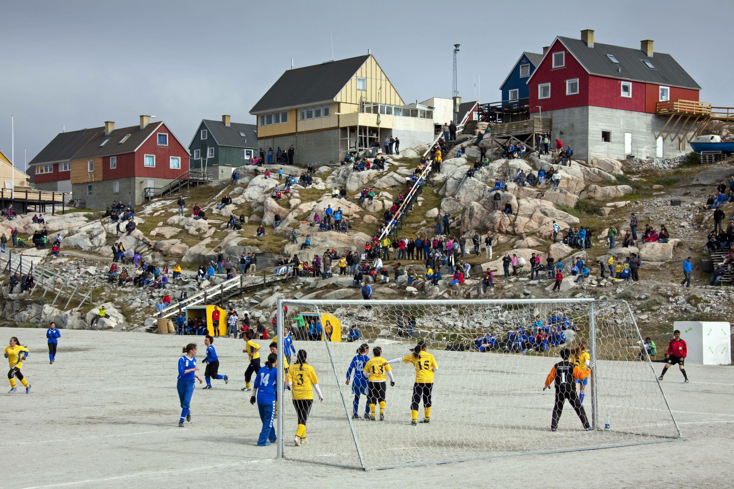 Frauenfußball in Westgrönland.