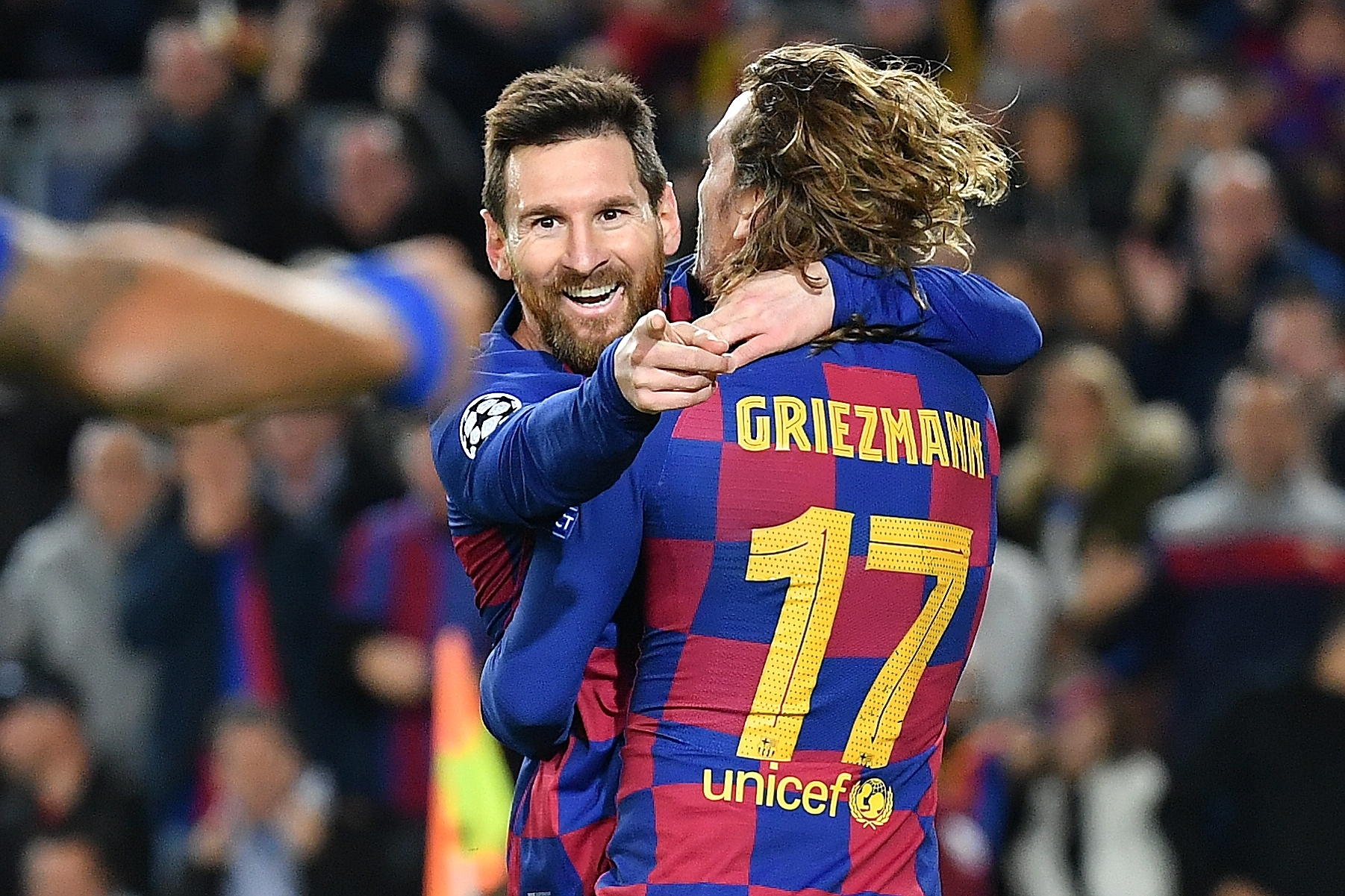 Barcelonas Lionel Messi jubelt