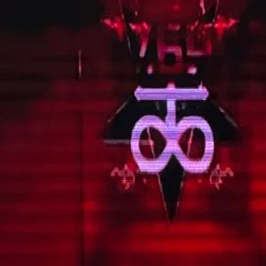 Ein roter Hintergrund mit den Ziffern 764