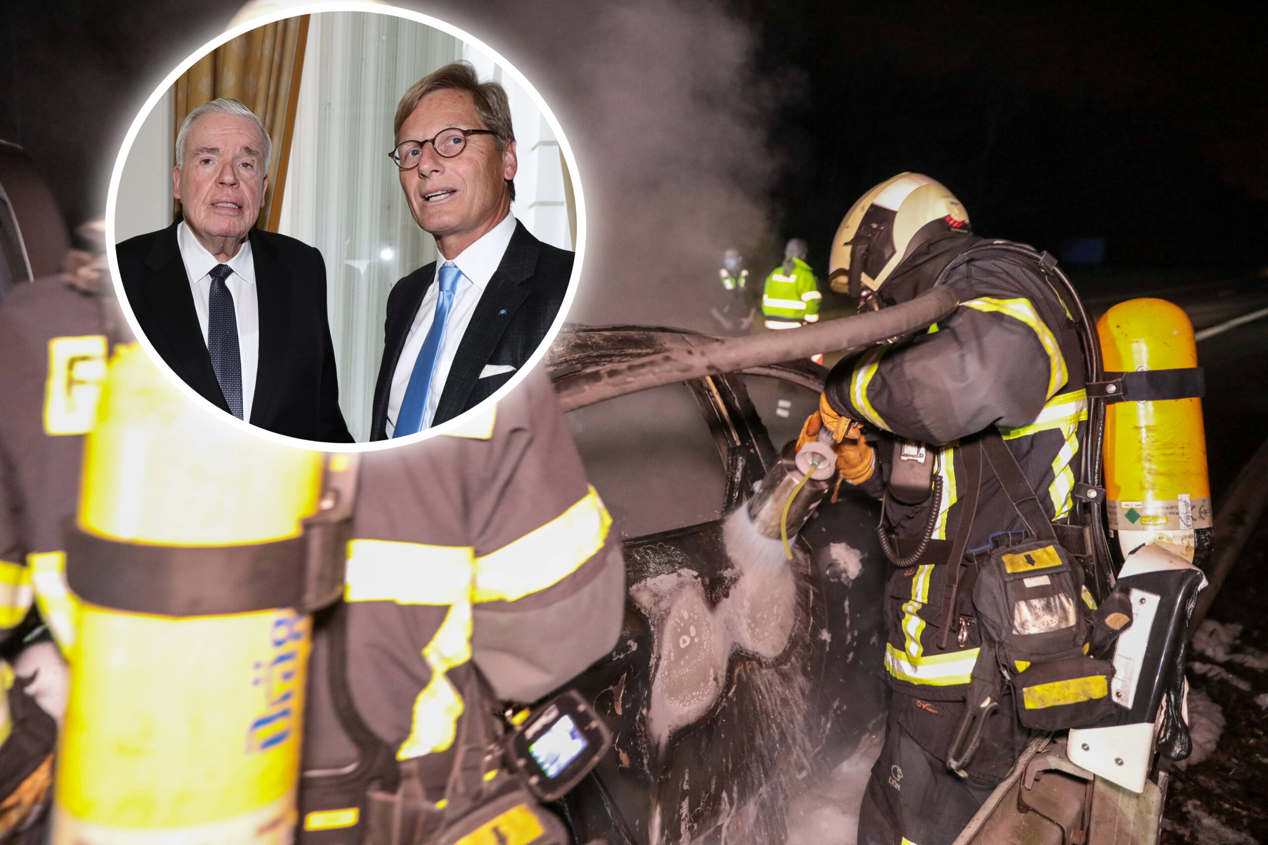 Milliardär Klaus-Michael Kühne (l.) und sein Vertrauter Karl Gernandt.