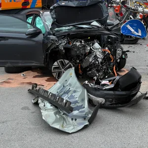 Die Unfallstelle auf der A7 zwischen Bad Bramstedt und Großenaspe.