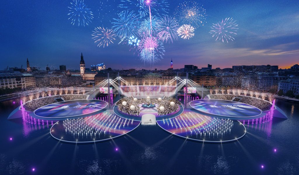 Spektakul-re-Olympia-Pl-ne-Senat-will-schwimmendes-Stadion-auf-der-Alster-bauen