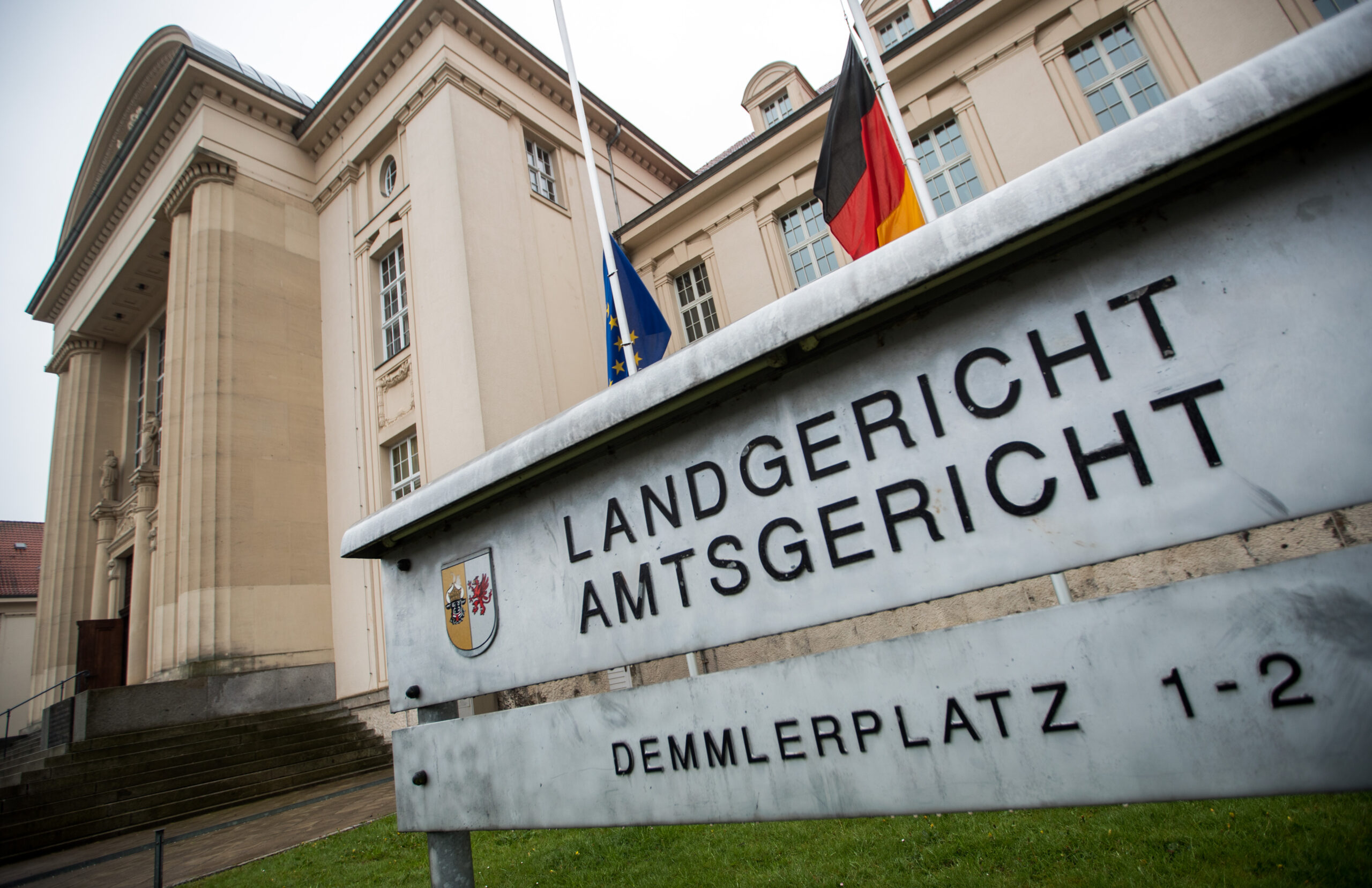 as Gebäude des Landgerichts in Schwerin.