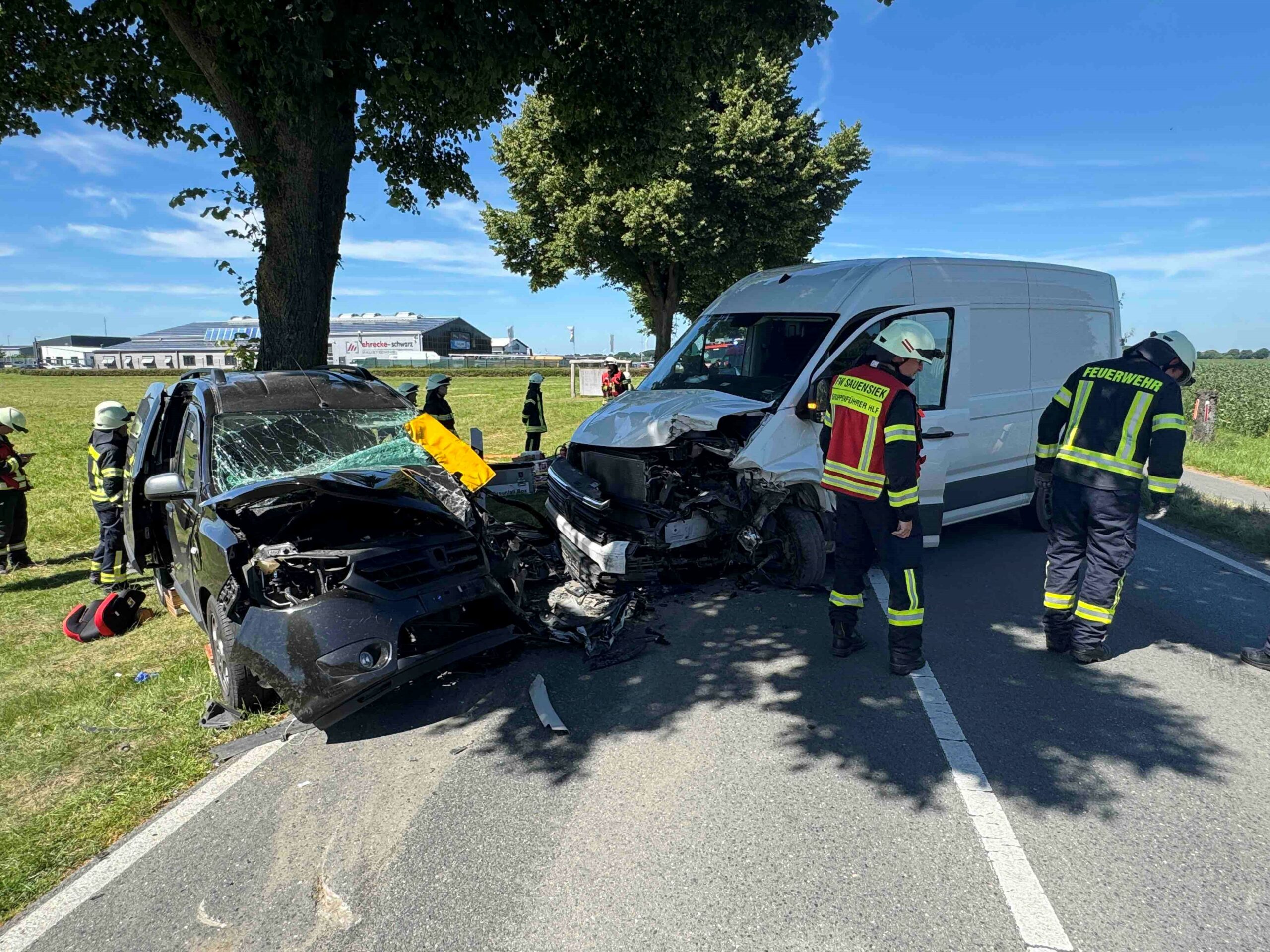 Der Unfallort kurz vor Beckdorf bei Hamburg.
