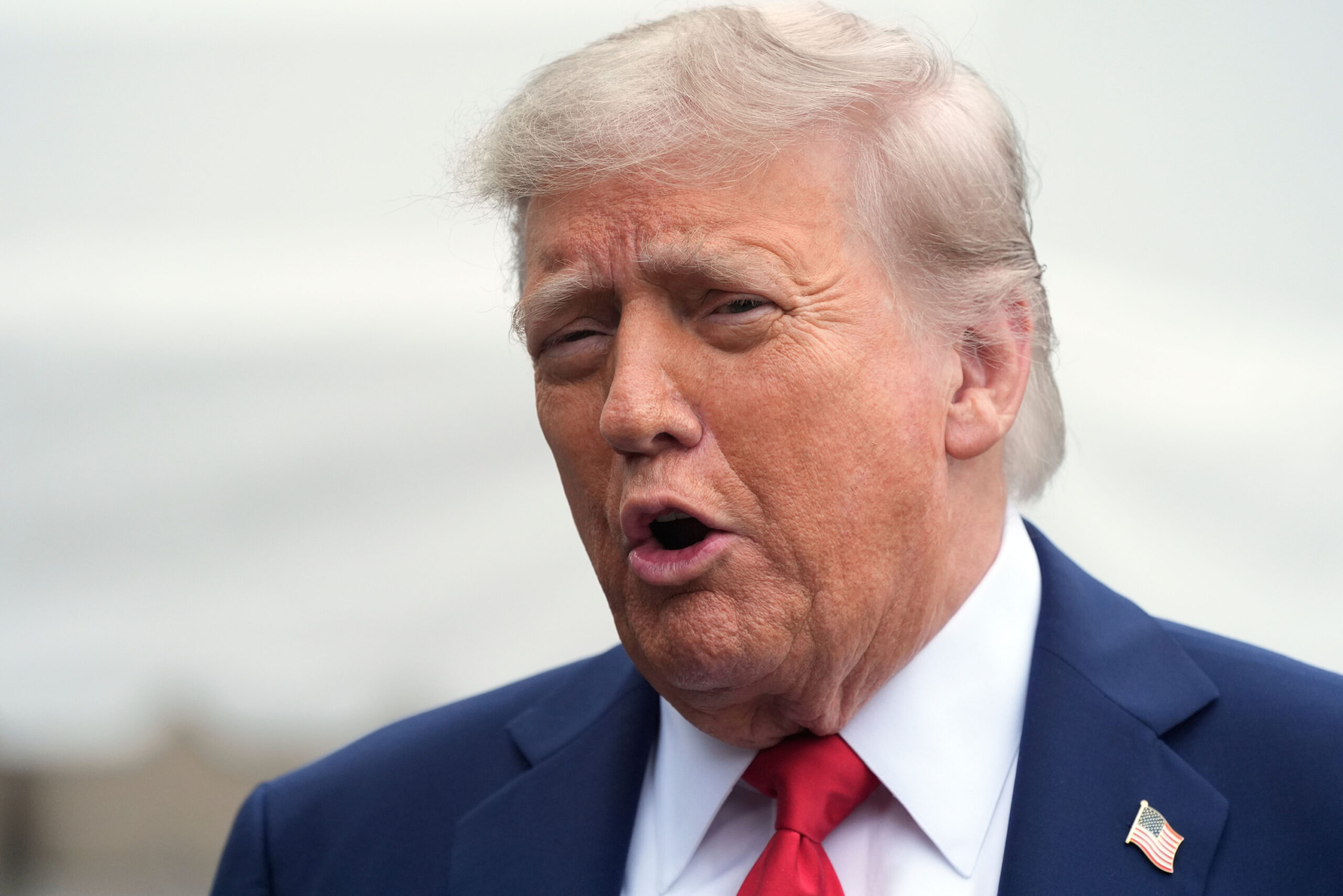 Gesicht von US-Präsident Trump