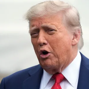Gesicht von US-Präsident Trump