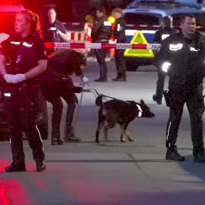 Die Beamten waren bei der Razzia in Heide mit Spürhunden im Einsatz.