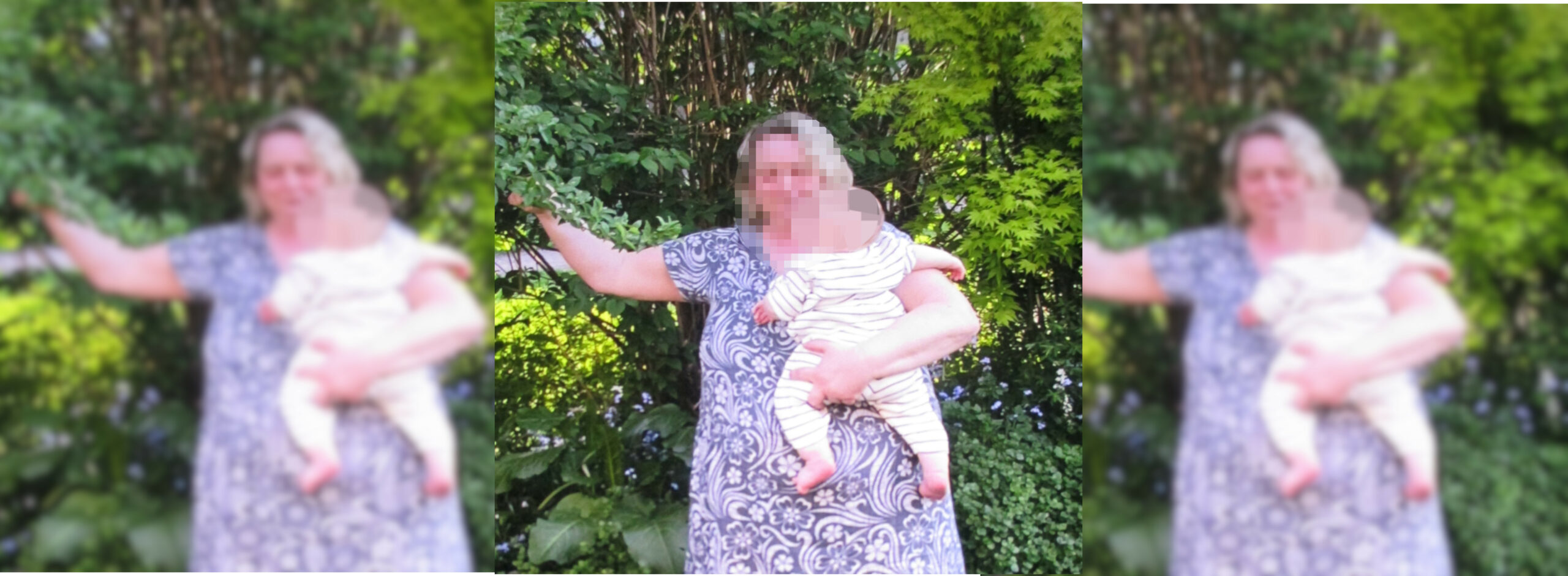 Eine Frau mit Kleid