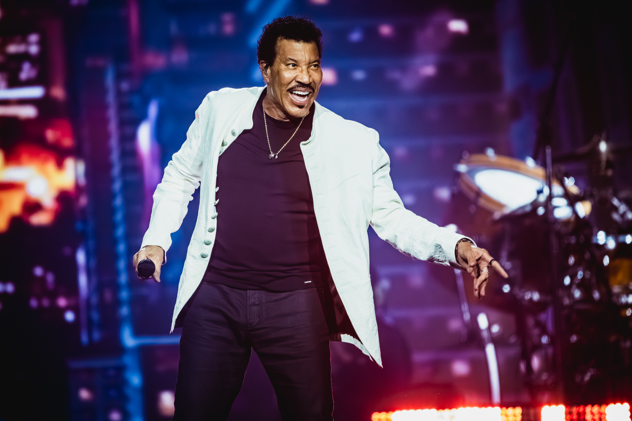 Offensichtlich gut gelaunt: Lionel Richie bei seinem Konzert in Hamburg.