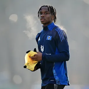 Aboubaka Soumahoro im HSV-Training