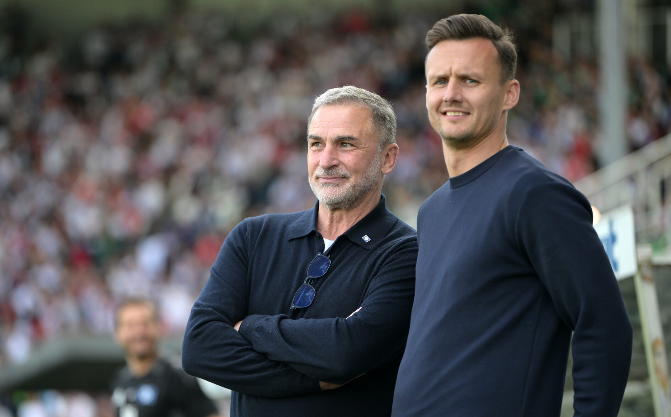 HSV-Sportvorstand Stefan Kuntz und Sportdirektor Claus Costa