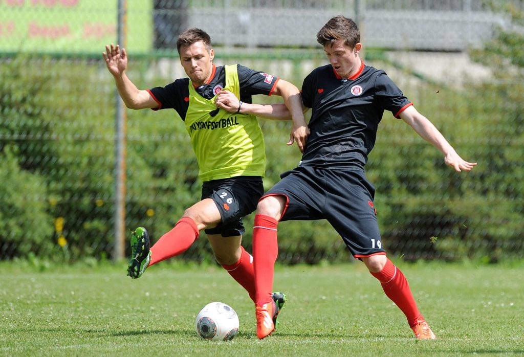 Sören Gonther und Michael Gregoritsch beim Sommertrainingslager 2013 in Schladming