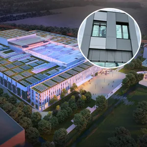 Auf dieser älteren Visualisierung strahlt der Körber-Neubau in abendlichen Blautönen. Die Realität wird wohl anders aussehen.