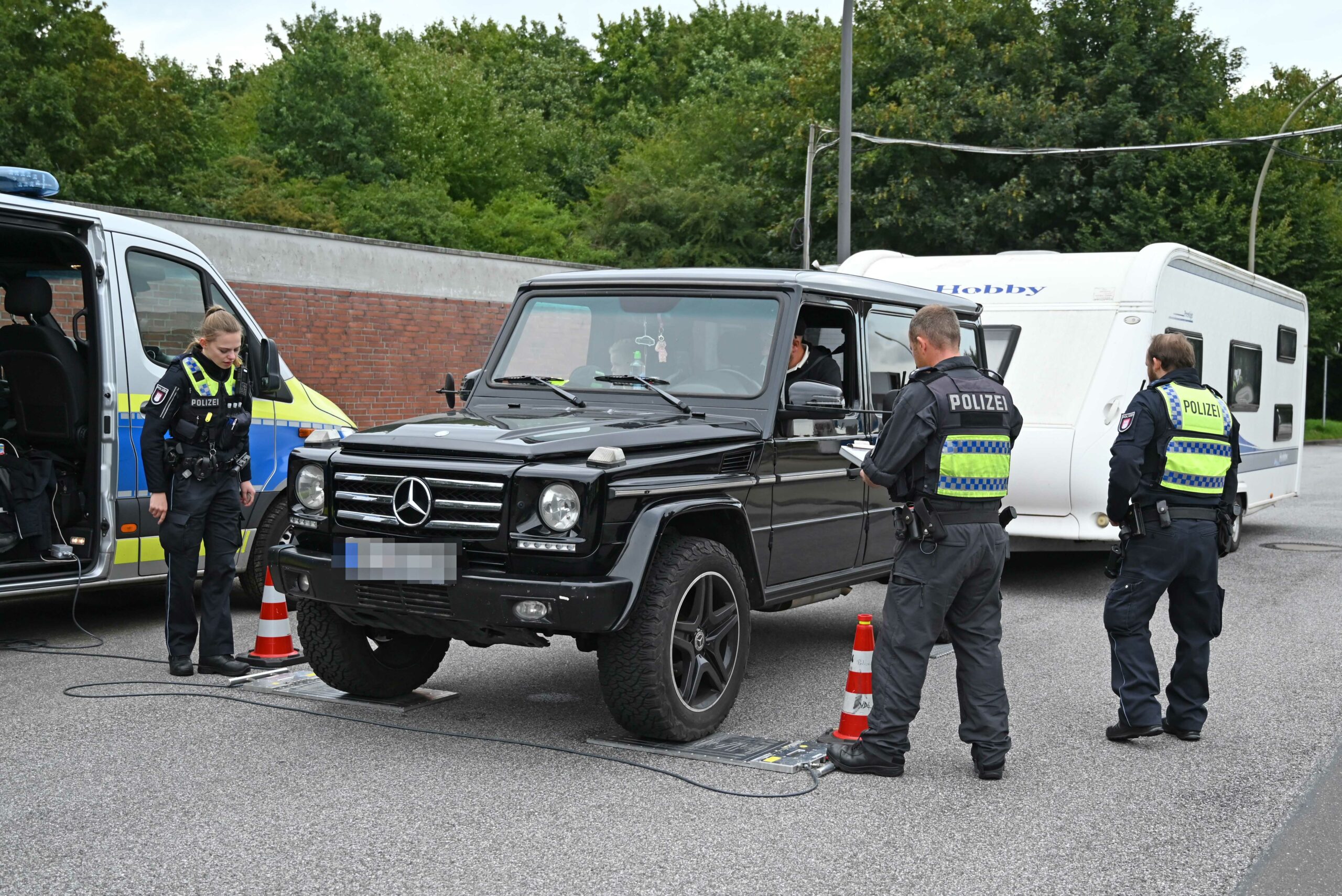 Wacken Anreise und Urlaubsbeginn – Polizei konteolliert Wohnmobile an A7