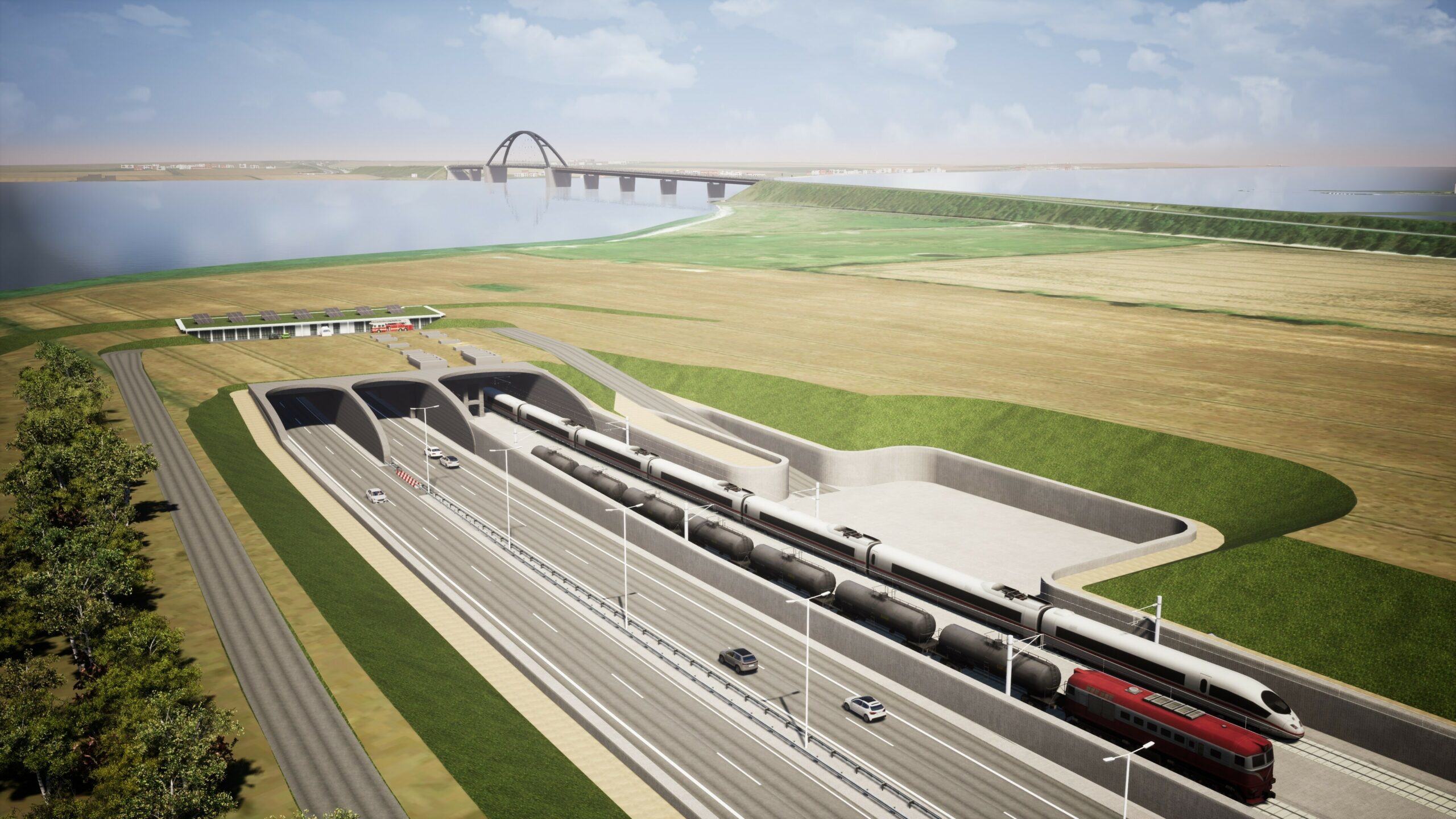 Visualisierung des Fehmarnsundtunnels