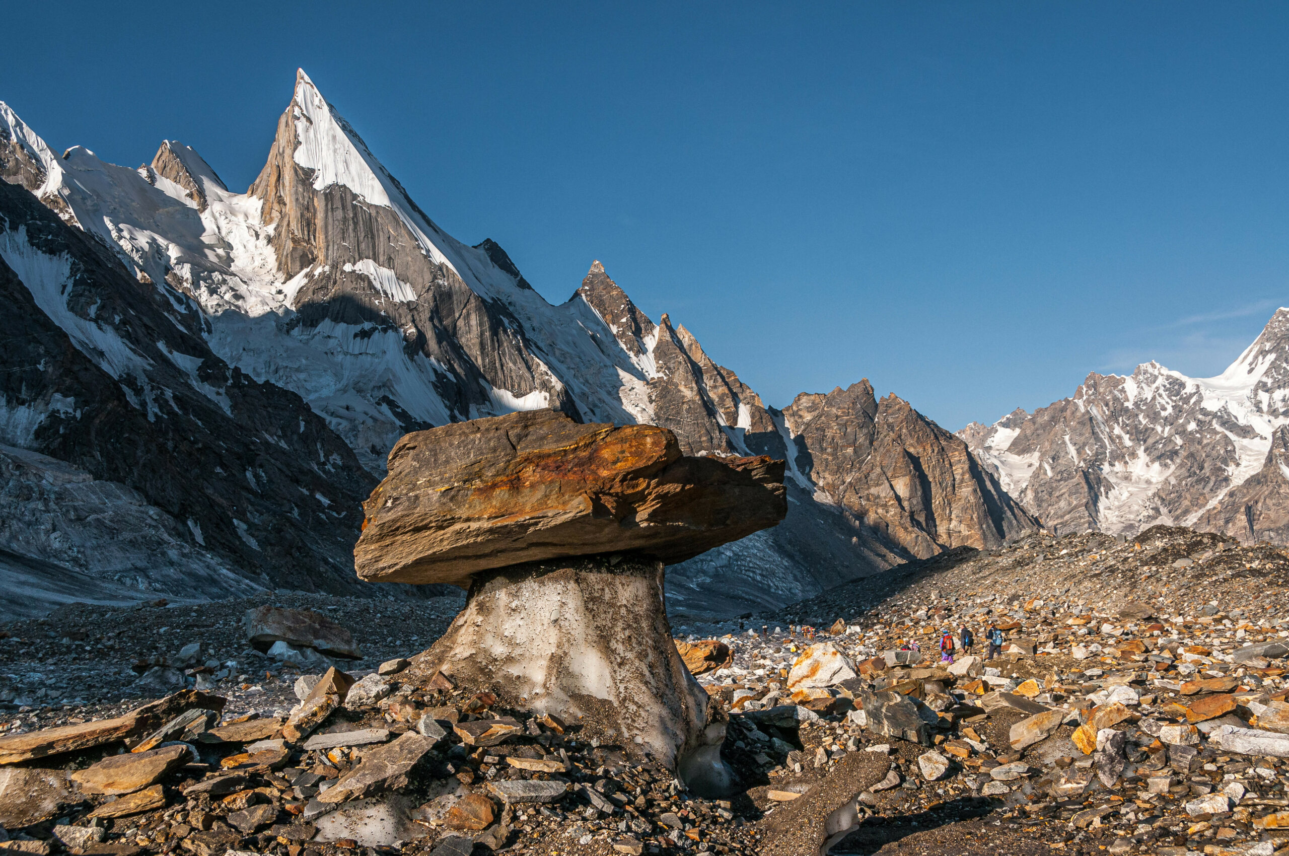 Das Gebirge um den Laila Peak, wo Laura Dahlmeier tödlich verunglückte