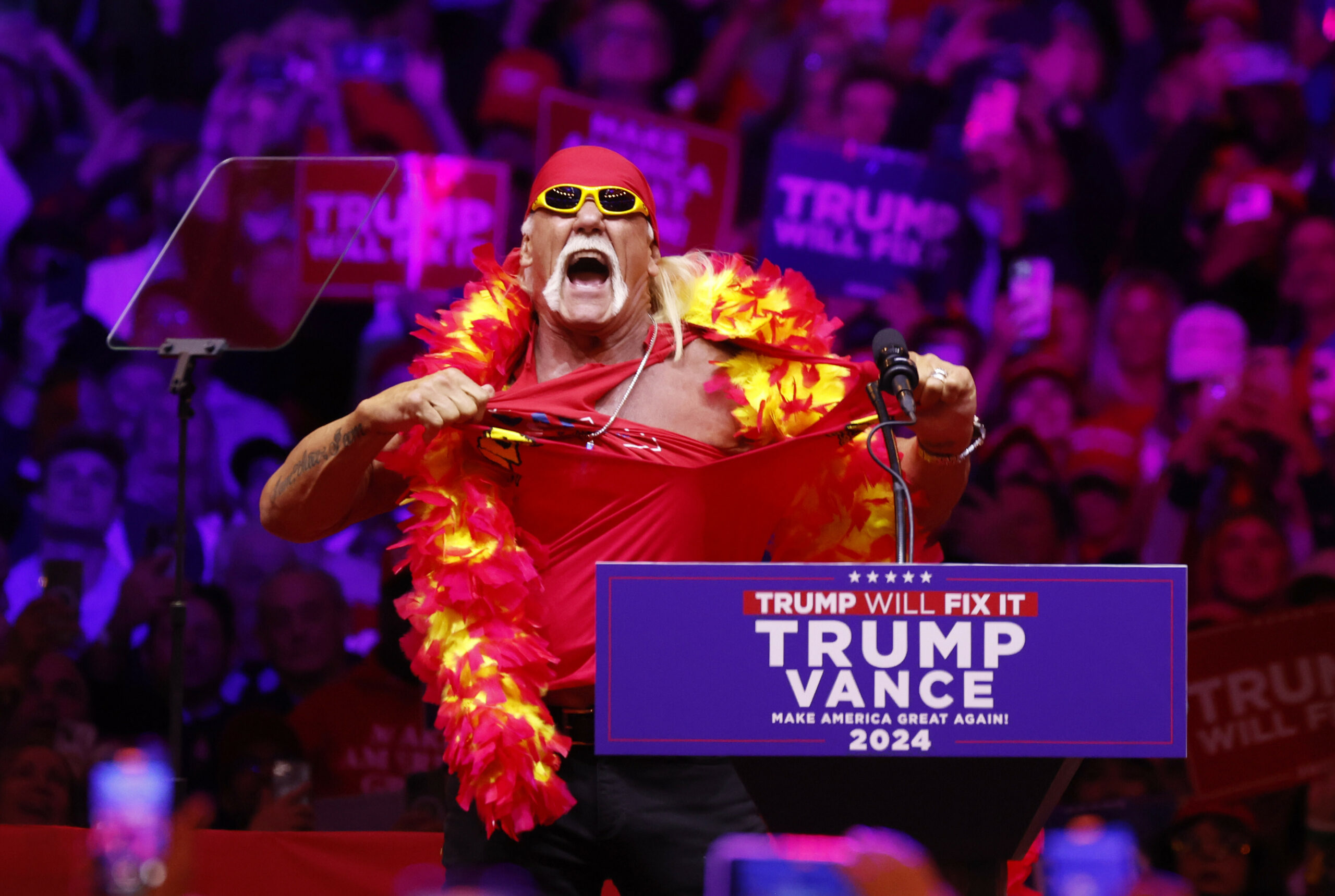Zuletzt hatte Hulk Hogan primär als lautstarker Unterstützer von Donald Trump von sich reden gemacht.