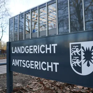 Blick auf das Landgericht und Amtsgericht Lübeck