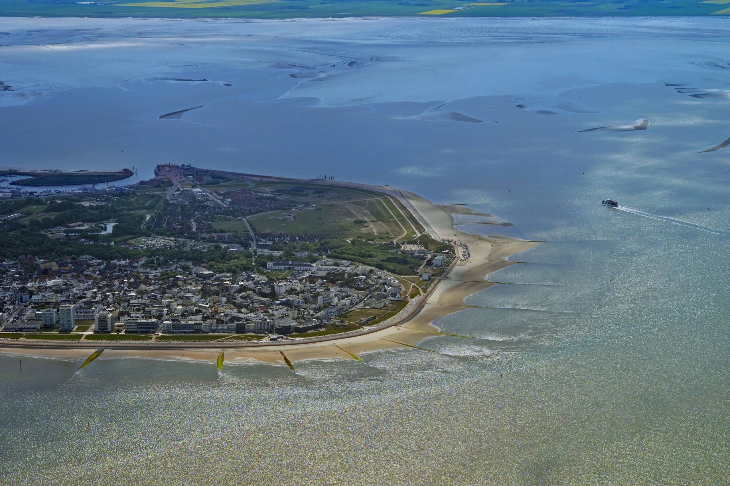 Luftaufnahme der Insel Norderney