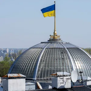Blick auf das ukrainische Parlament