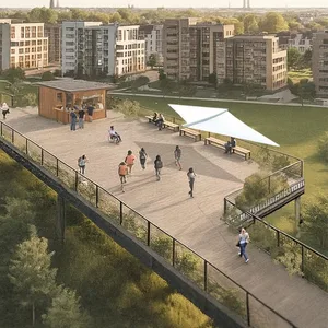 So könnte die Hamburger Version der „High Line“ einmal aussehen.