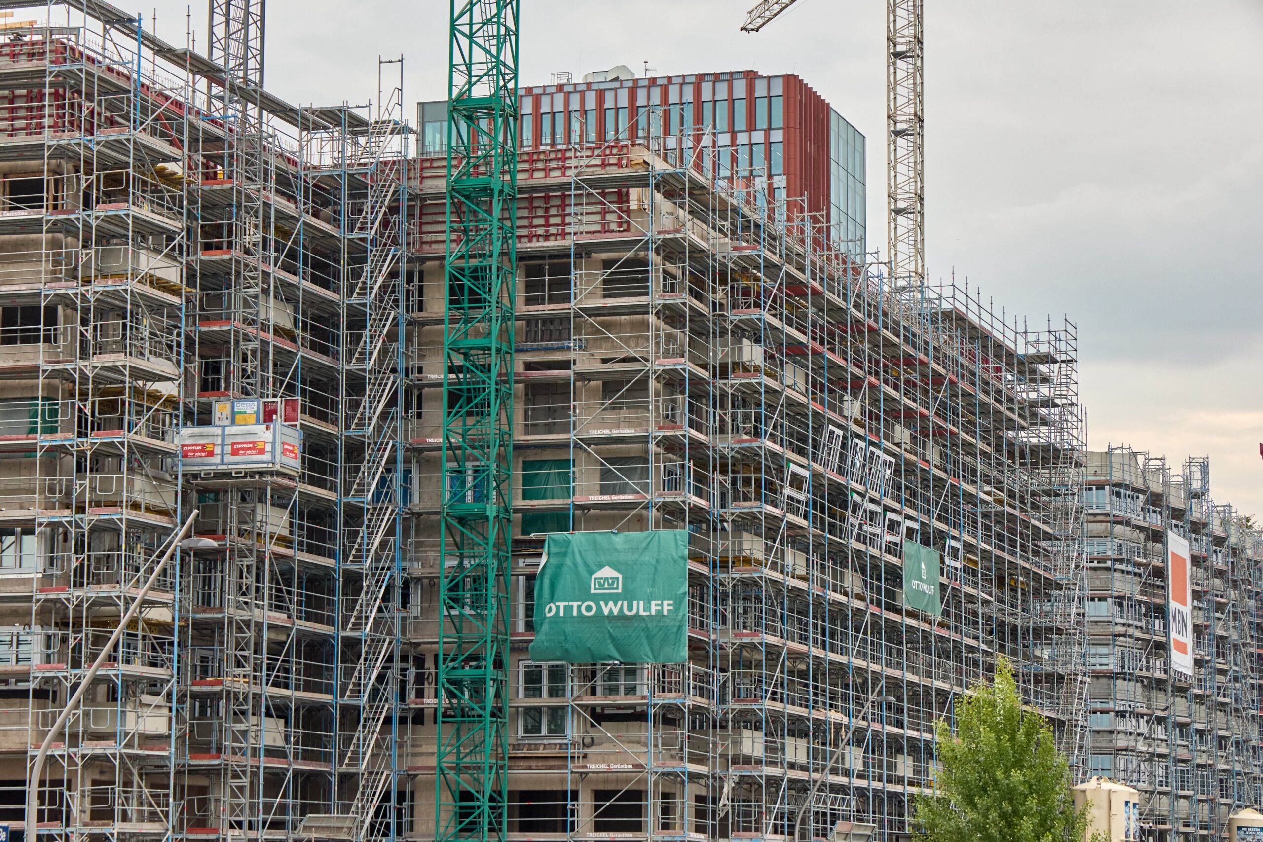 Neugebaute Wohnungen
