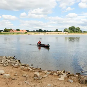 Kanu auf einem Fluss