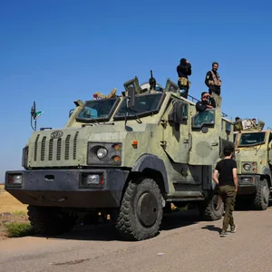 Militär an einer Grenze
